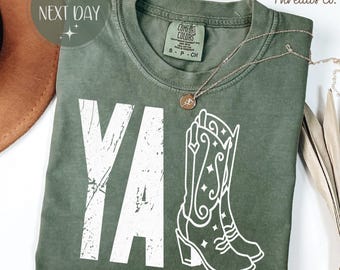 Y'all Cowboy Boots Comfort Colors T-Shirt