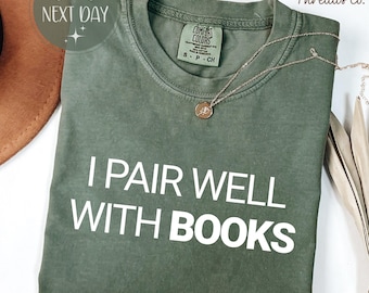 Camiseta Comfort Colors para amantes de los libros: Camiseta divertida para lectores, regalo para introvertidos.