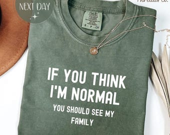 Funny Family Comfort Colors Shirt: Relatable Humor Gift