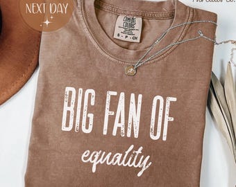 Big Fan Of Equality Comfort Colors T-shirt, Social Justice Gift