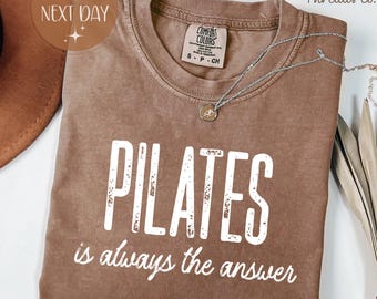 Camiseta de pilates Comfort Colors, suavidad de uso diario, regalo para instructores.