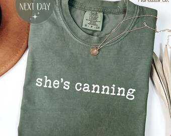 Camiseta She's Canning Comfort Colors, Camiseta Homestead