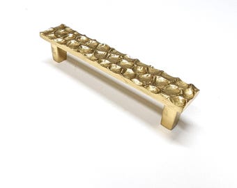 Solid Brass Drawer Pull, Top Knob Cobblestone Model TK305BR, 5 1/16", New In Original Package