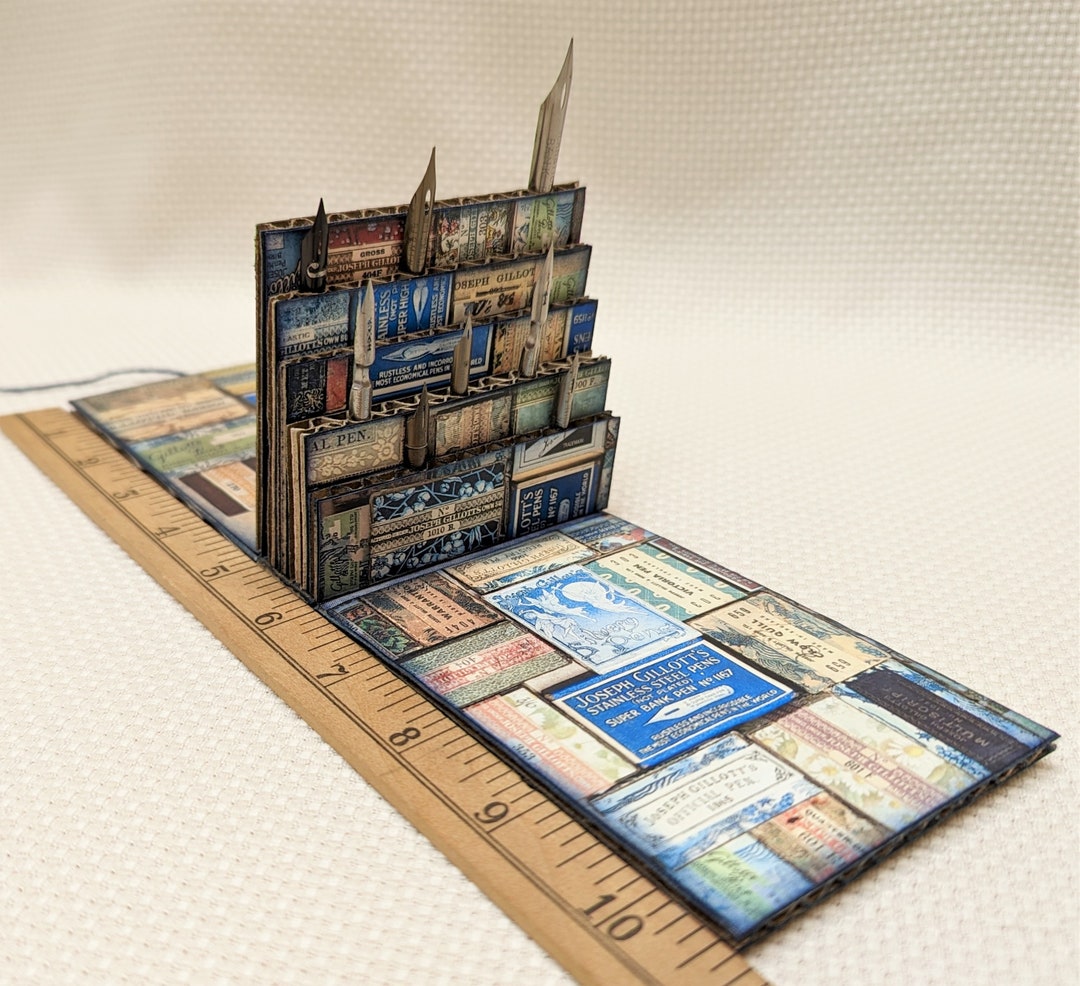 Original Gillotts Dip Pen Nib Storage and Organizer, Book Style, Travel ...