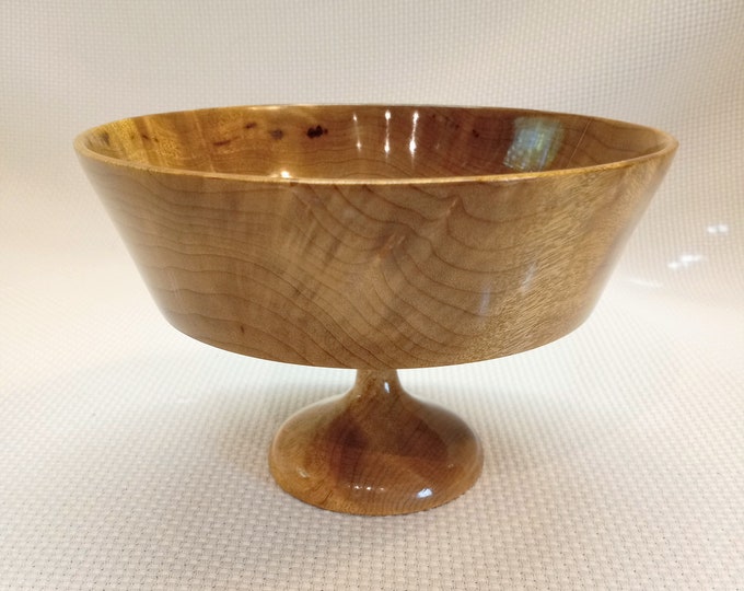 Myrtlewood Straight Sided Pedestal Bowl Authentic Oregon Etsy