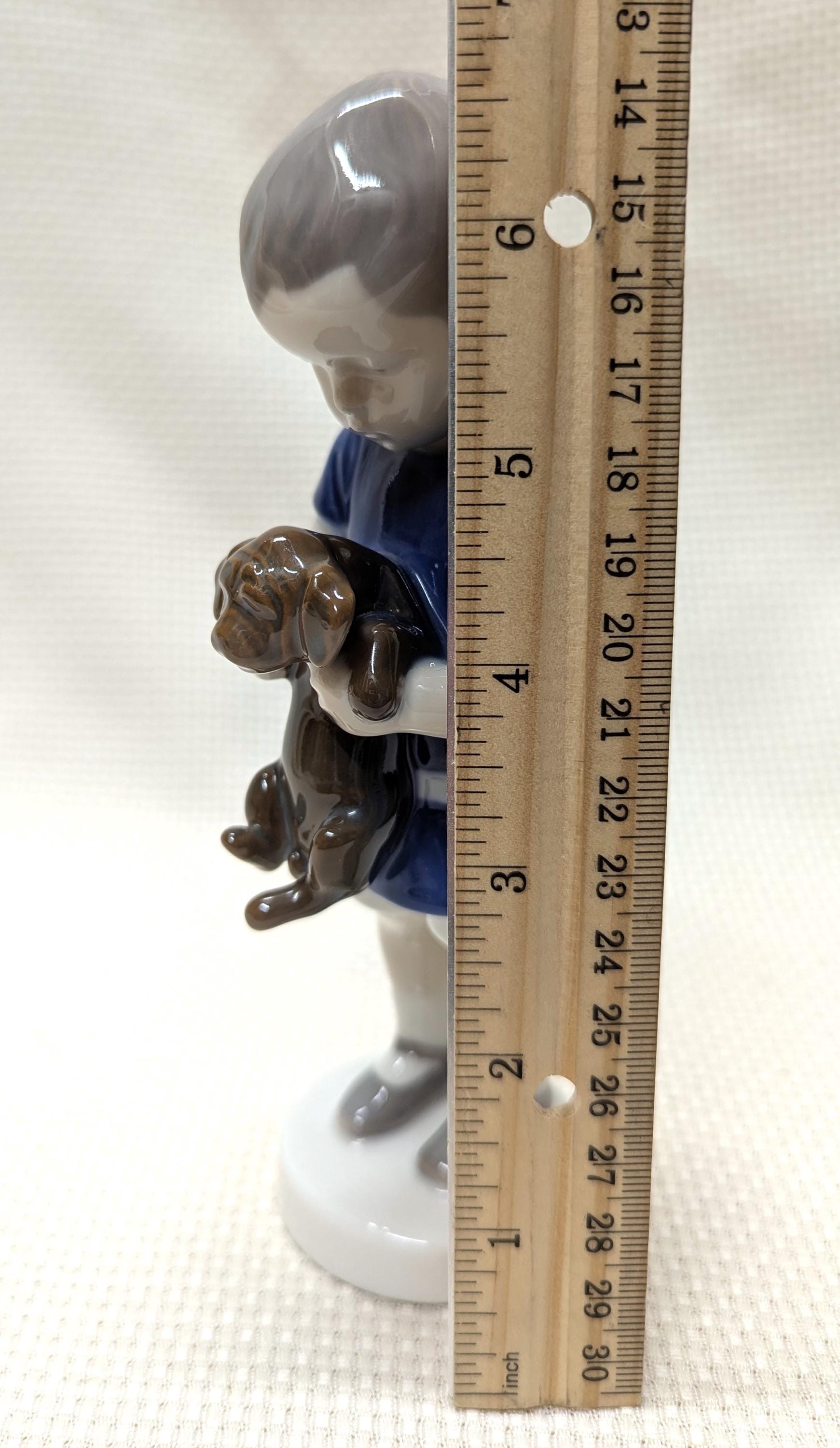 B&G Boy Holding Dog, Model #1747, Maker's Mark for 1952 to 1957