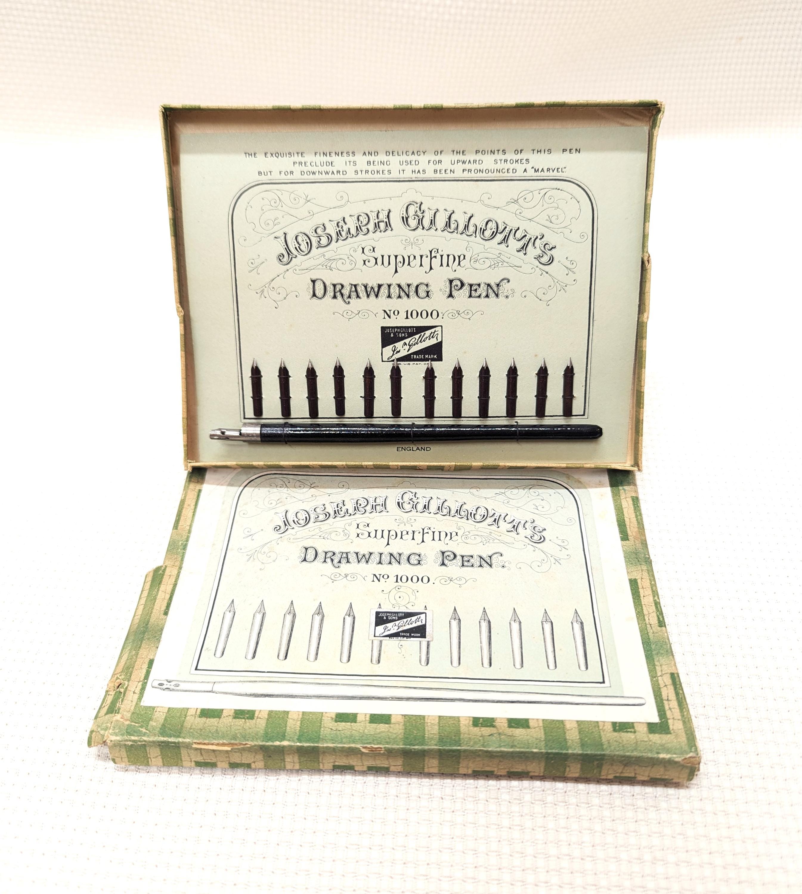 Joseph Gillott's Superfine Drawing Pen Nibs #1000, Extremely Rare