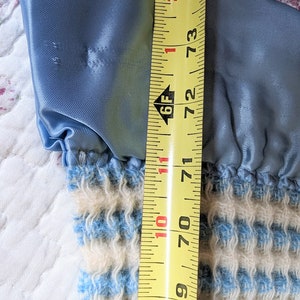 Pendleton Wool Blanket, Twin, Blue & White, Stripe Pattern, Waffle ...