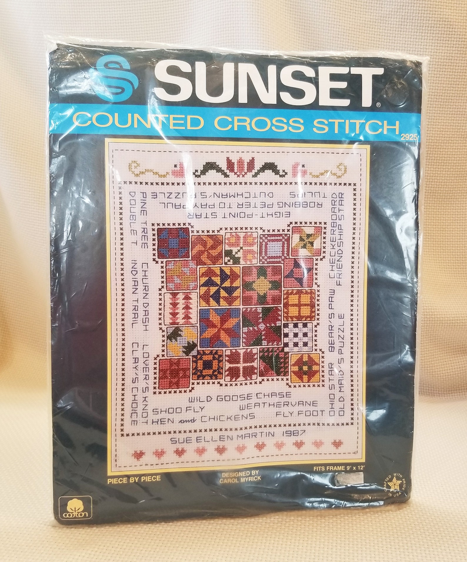Sunset Counted Cross Stitch Kit Piece by Piece 2925 Etsy