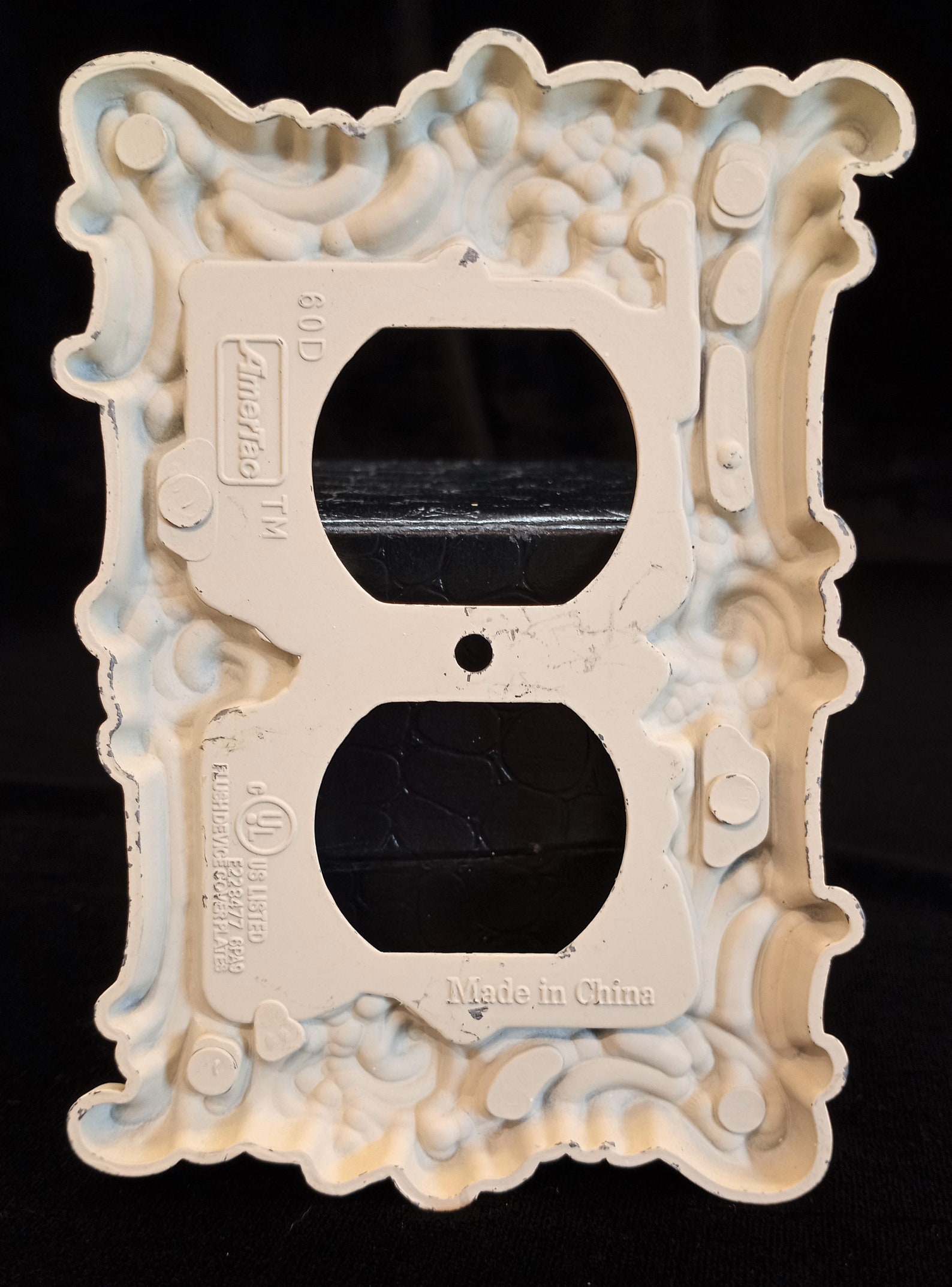 Cream White Shabby Chic Outlet Cover Decorative Outlet Cover Etsy