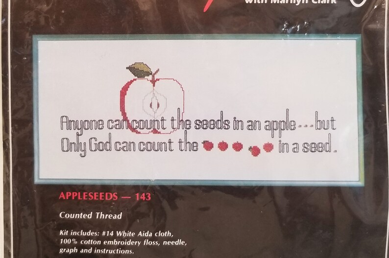 Appleseeds by Imaginating Counted Cross Stitch Kit 48104 Etsy