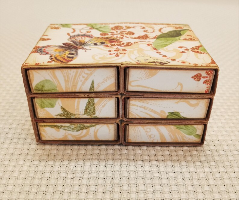 Pen Nib Storage Chest, Holds 100s of Nibs, Six Drawer, Lined Drawers ...