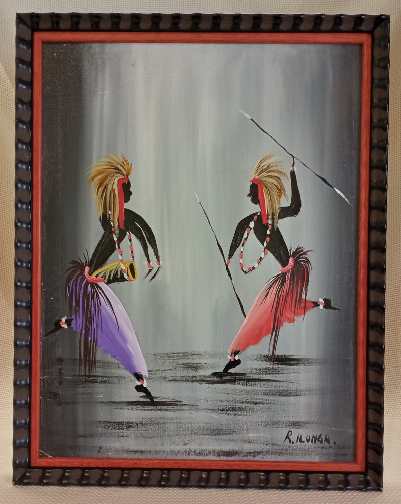 Pair Nairobi MCM Paintings Art Africa Kenya Art Framed Etsy