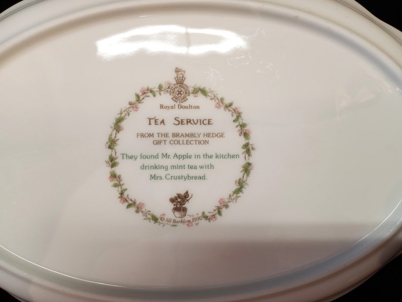 Miniature Brambly Hedge Tea Service Set Tray Teapot - Etsy