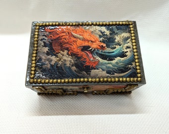 TREASURE ジュンギュ set Treasure Chest, Jewelry Box, Stash Box, Dragon Theme