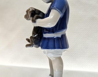 B&G Boy Holding Dog, Model #1747, Maker's Mark for 1952 to 1957