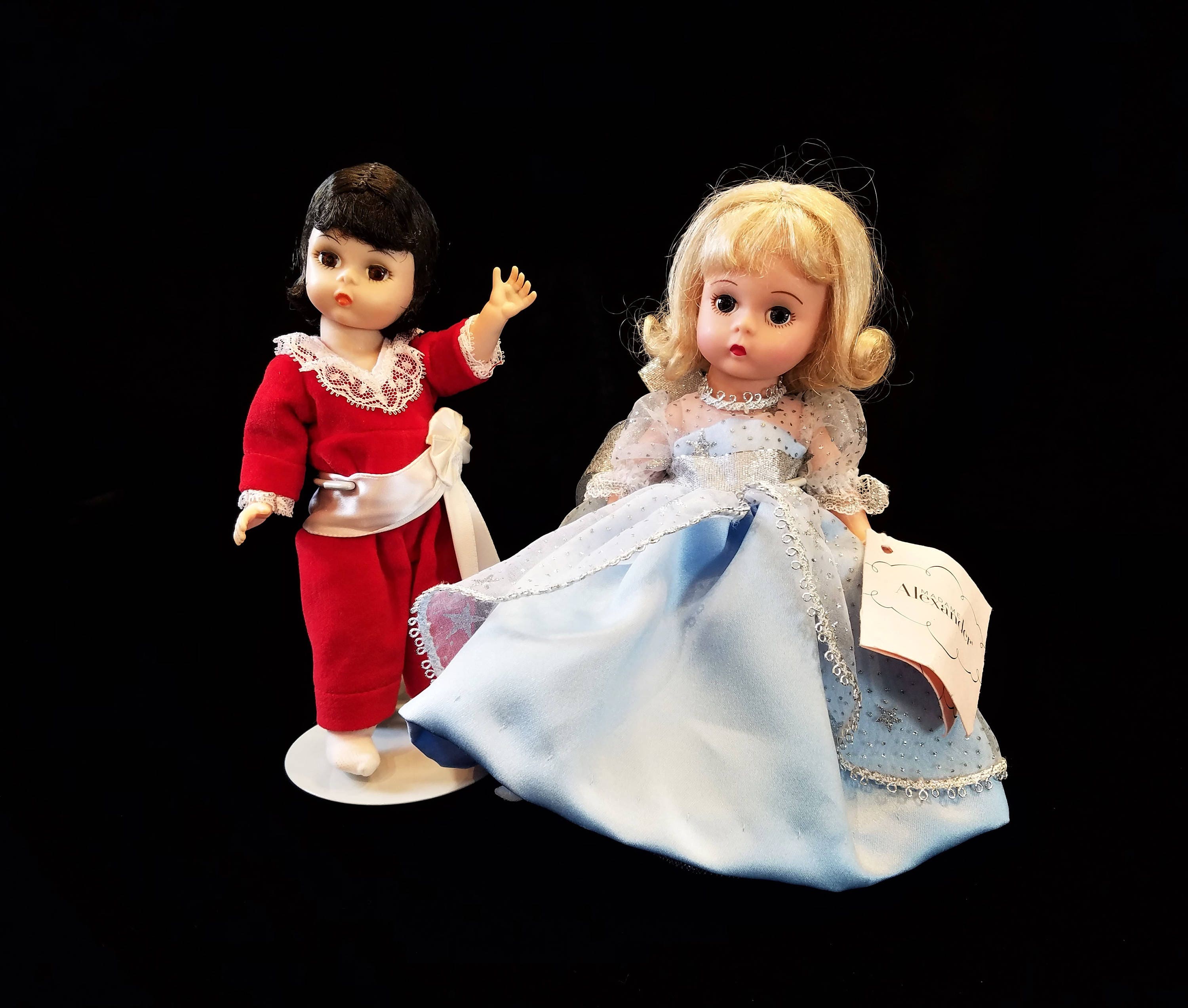 Madame Alexander Dolls Silver Star Wendy 34610 and Red Boy 440