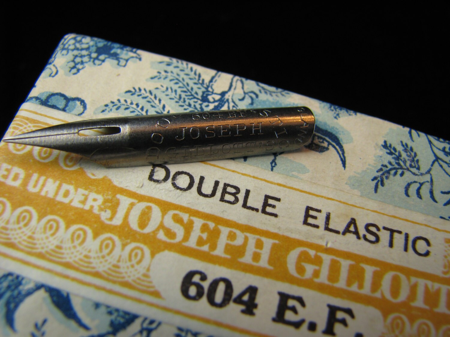 Rare Joseph Gillott's 604 EF Dip Pen Nibs Joseph Gillotts Double Elastic 