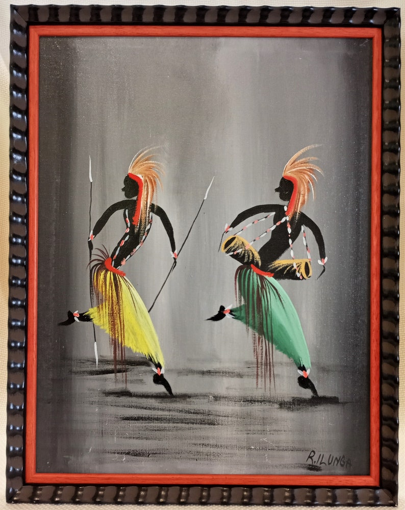 Pair Nairobi MCM Paintings Art Africa Kenya Art Framed Etsy