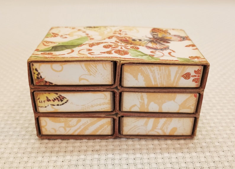 Pen Nib Storage Chest, Holds 100s of Nibs, Six Drawer, Lined Drawers ...