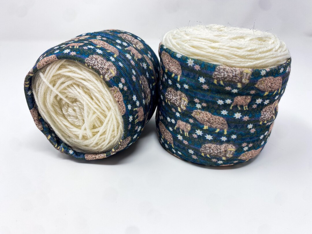 Muskox Fair Isle Mini Yarn Hugger, Otter Hugger, Yarn Coat, Yarn Bowl