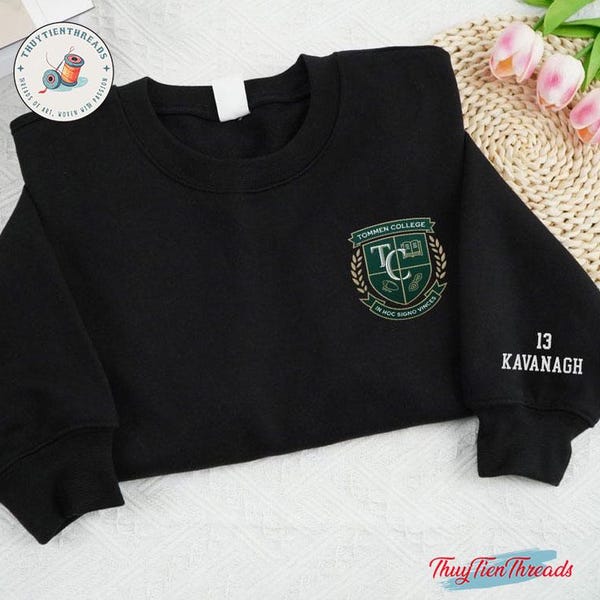 Custom Embroidered Boys of Tommen Shirt – Bookish Sweater – Tommen College Shirt – Book Lover Gift – Cozy Book Merch