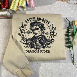 Xaden Riorson Embroidered Shirt, Xaddy Shirt, Xaden Fourth Wing Shirt, Fourth Wing Merch, Save A Dragon Shirt, Basgiath War College