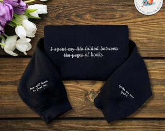 Aaron Warner Shatter Me Embroidered Sweatshirt | 45 Sector CCR Uniform | BookTok Quotes Merch | Bookish Reader Gift