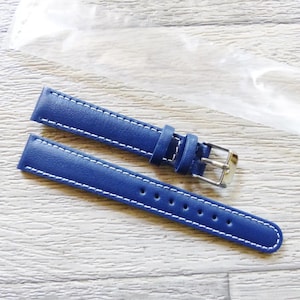 Bracelet De Montre En Cuir JAEGER 15 Mm - Noir - Neuf Sans Boîte - Compatible Jaeger-LeCoultre