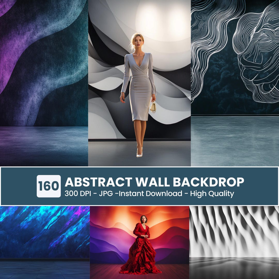 160 Abstract Wall Backdrop: Modern Art Style Background for Creative ...