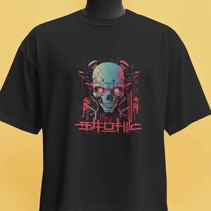 Cyberpunk Neon T-Shirt | Unisex Aesthetic Tee | Retro Futuristic Design,Cyberpunk 2077 Inspired Tee | Neon Glitch Art Shirt | Unisex Streetw