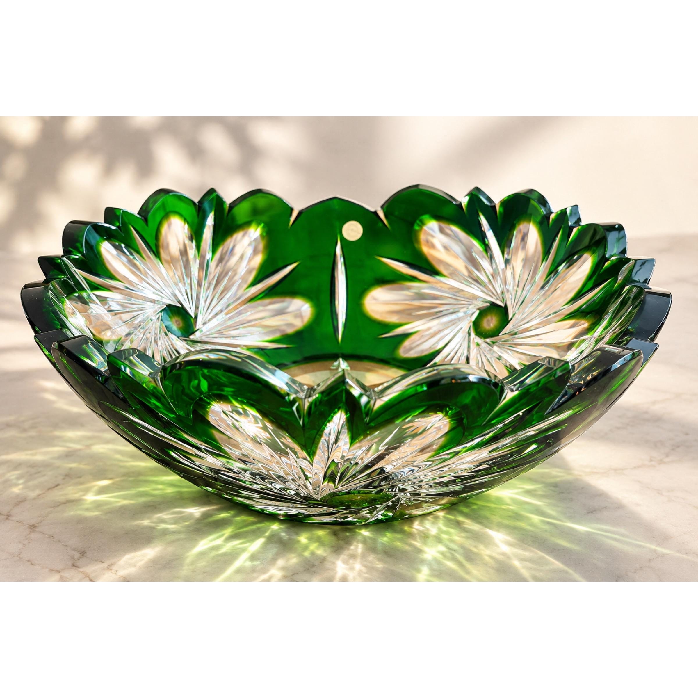 CAESAR crystalBOHEMIA　シーザークリスタルボヘミアガラス皿 Caesar Bohemian Glass - Etsy