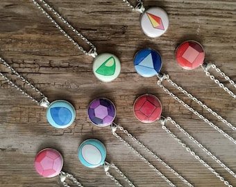 Steven Universe Crystal Gems Pendant SU 