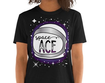 Space Ace Pride Short-Sleeve Unisex T-Shirt - Asexual Pride Shirt - LGBTQ Tee