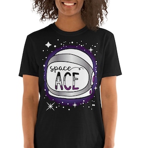 Space Ace Pride Short-Sleeve Unisex T-Shirt - Asexual Pride Shirt - LGBTQ Tee