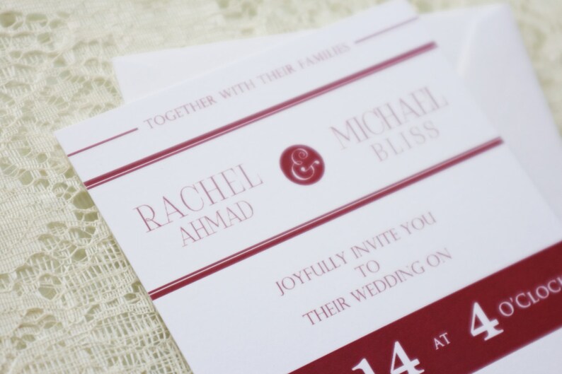 Brooklyn Bridge Wedding Invitation New York City Custom Invite Etsy