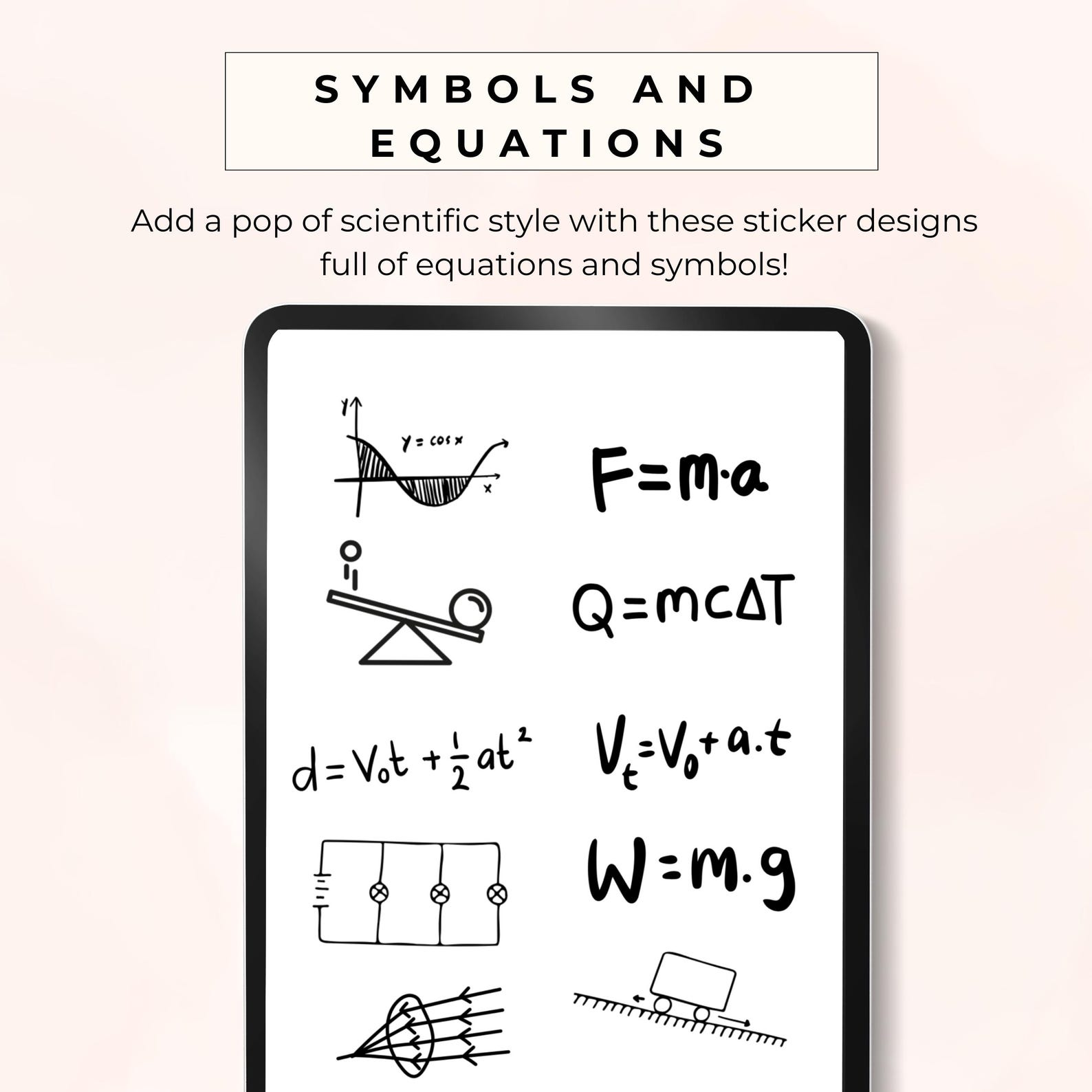 Goodnotes Stickers Student - Science Physics Chemistry Biology ...