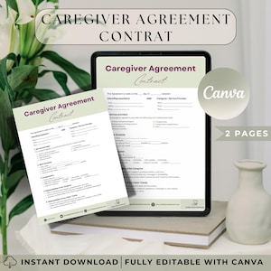 Homecare Forms for Agencies, Editable Caregiver Templates, Client Intake, Employment Contracts, PDF Download