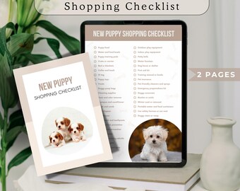 New Puppy Checklist: Essential Supplies & Dog Care Guide (Digital Download)
