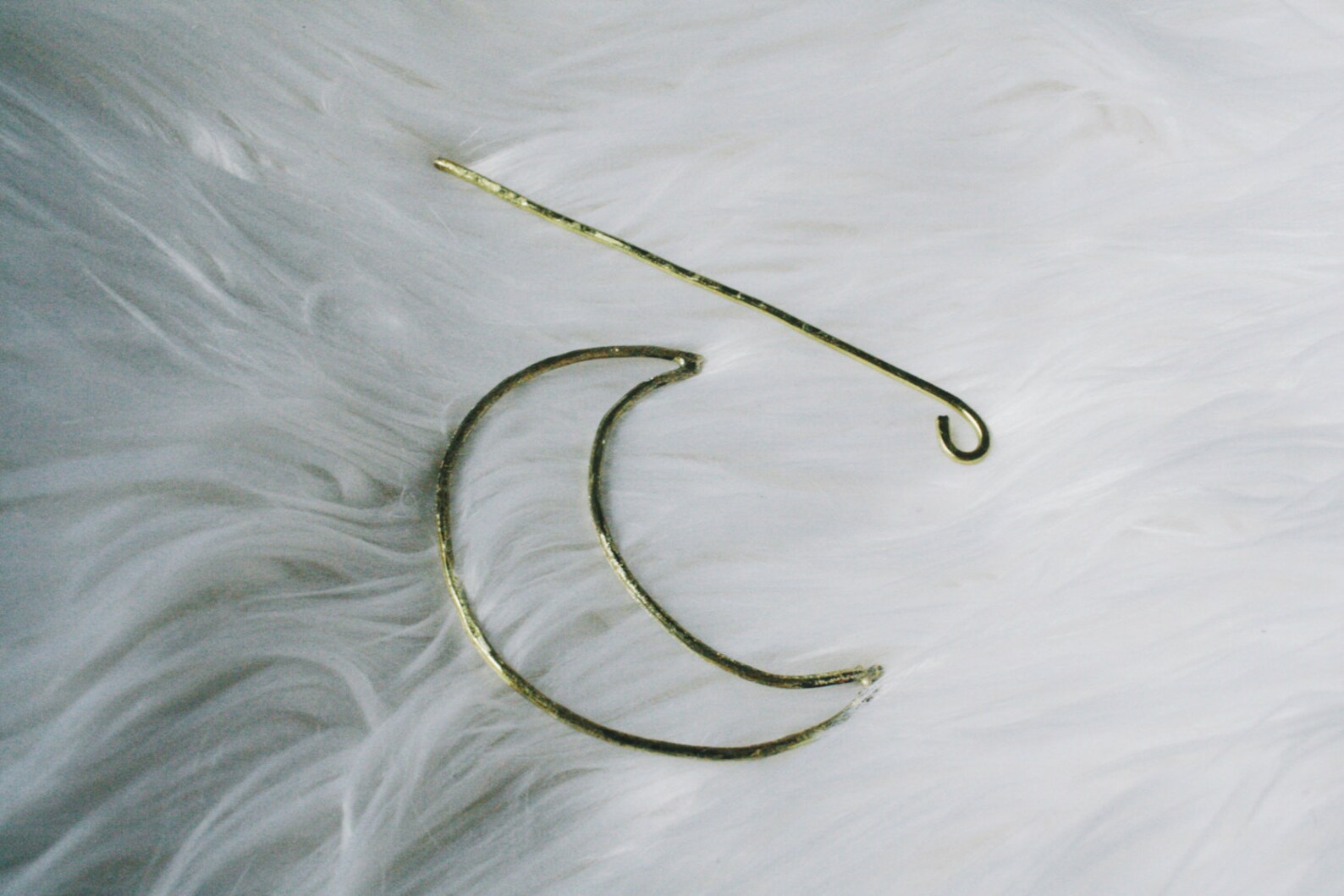 LUNAR Crescent Moon Hair Pin Boho Hair Accessories Moon Etsy