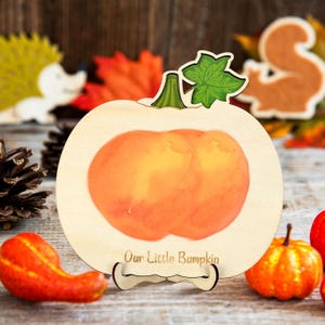 Personalized DIY Baby Bum Pumpkin Sign, Custom Baby’s First Halloween Craft, Our Little Bumpkin Craft, Fall Pumpkin Keepsake Craft