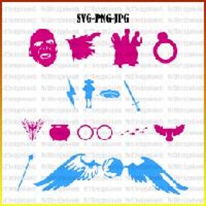 Magic Wand SVG Bundle  Wizarding School Graphics (Digital Download)