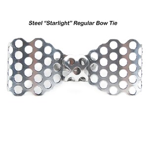 Metal Regular Bow Tie, Steel, Perforated 1/4 6 mm Holes image 1