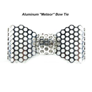 Metal Regular Bow Tie, Aluminum, Perforated 3/16 5 mm Holes image 1