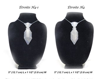 Ladies, Small Size, Metal Neckties - Etroite H4 or H4-1
