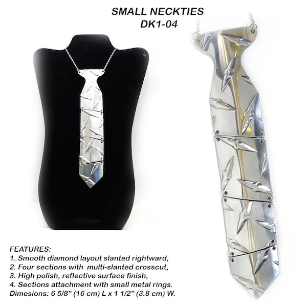 Small Necktie, Aluminum Metal, Deck Plate - Single Thread - 04