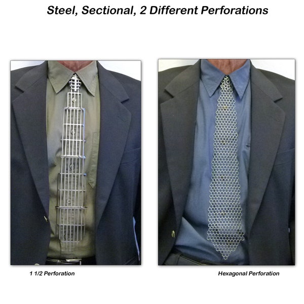 Steel Metal, Regular Necktie, Various Patterns