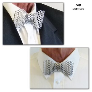 Metal Regular Bow Tie, Aluminum, Perforated 3/16 5 mm Holes Nip corners