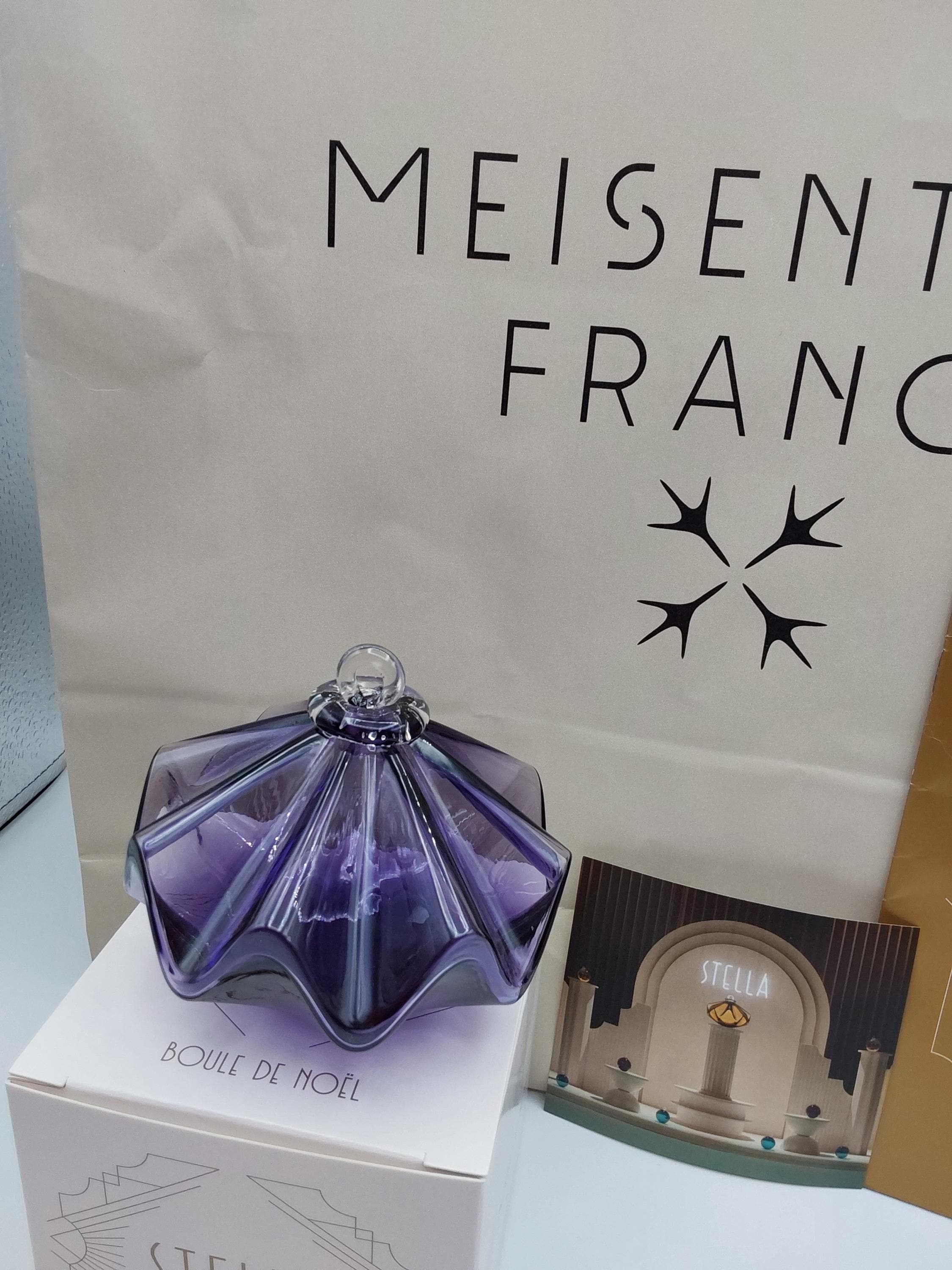 Boule De Noël Meisenthal STELLA – Verre Soufflé – Édition 2023