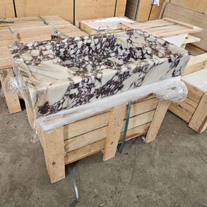 Calacatta Viola Marble Sink, Special Order Sink, Marble Sink Countertop, Marble Large Sink, Wall Sink, Bathroom Sink